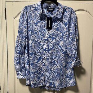 French Curve Summer Blouse Size L / NWT